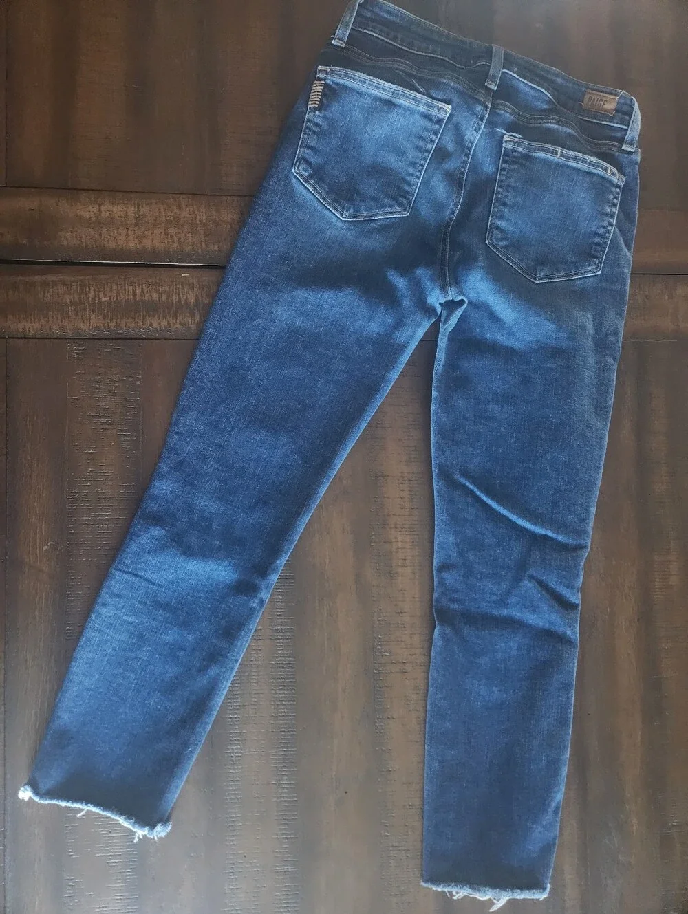 Paige Kylie Slim Crop Fray Hem Jeans Sz 27